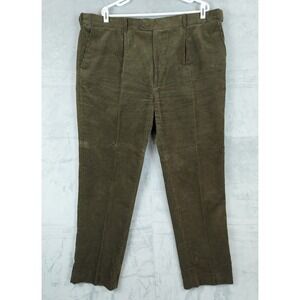 Peter Christian Gentleman's Outfiters Green Corduroy Pleated Pants Chino 44x31